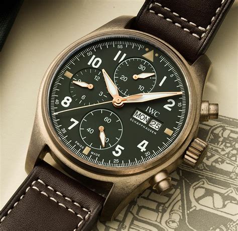 iwc spitfire bronze patina|iwc big pilot 43 spitfire.